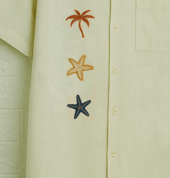 Thumbnail: Palm Tree and Star Fish Motifs