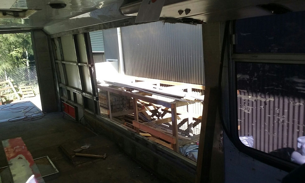 inside view of new TV space