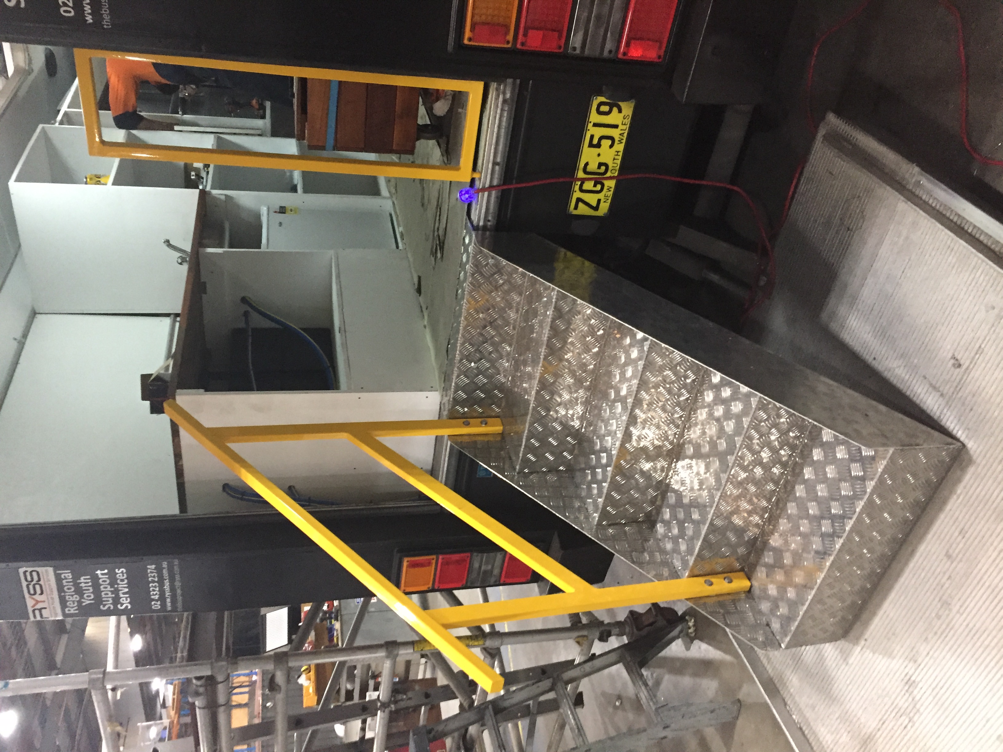 Stair access at rear