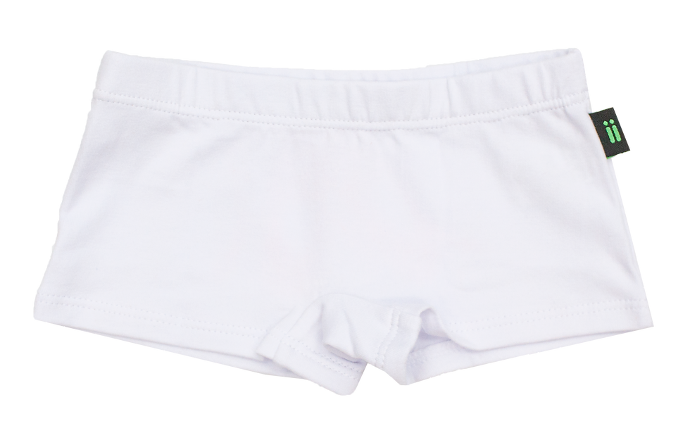 Miniatura: Calcinha Boxer Laranja/Branca 02un