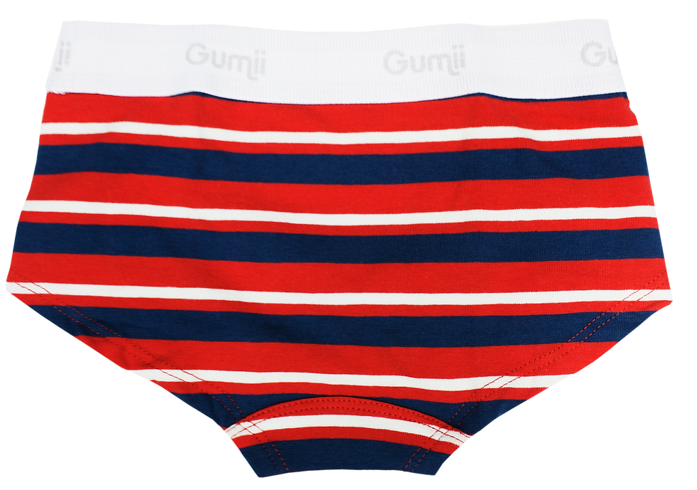 Miniatura: Cueca Slip Listra/Vermelho 02un