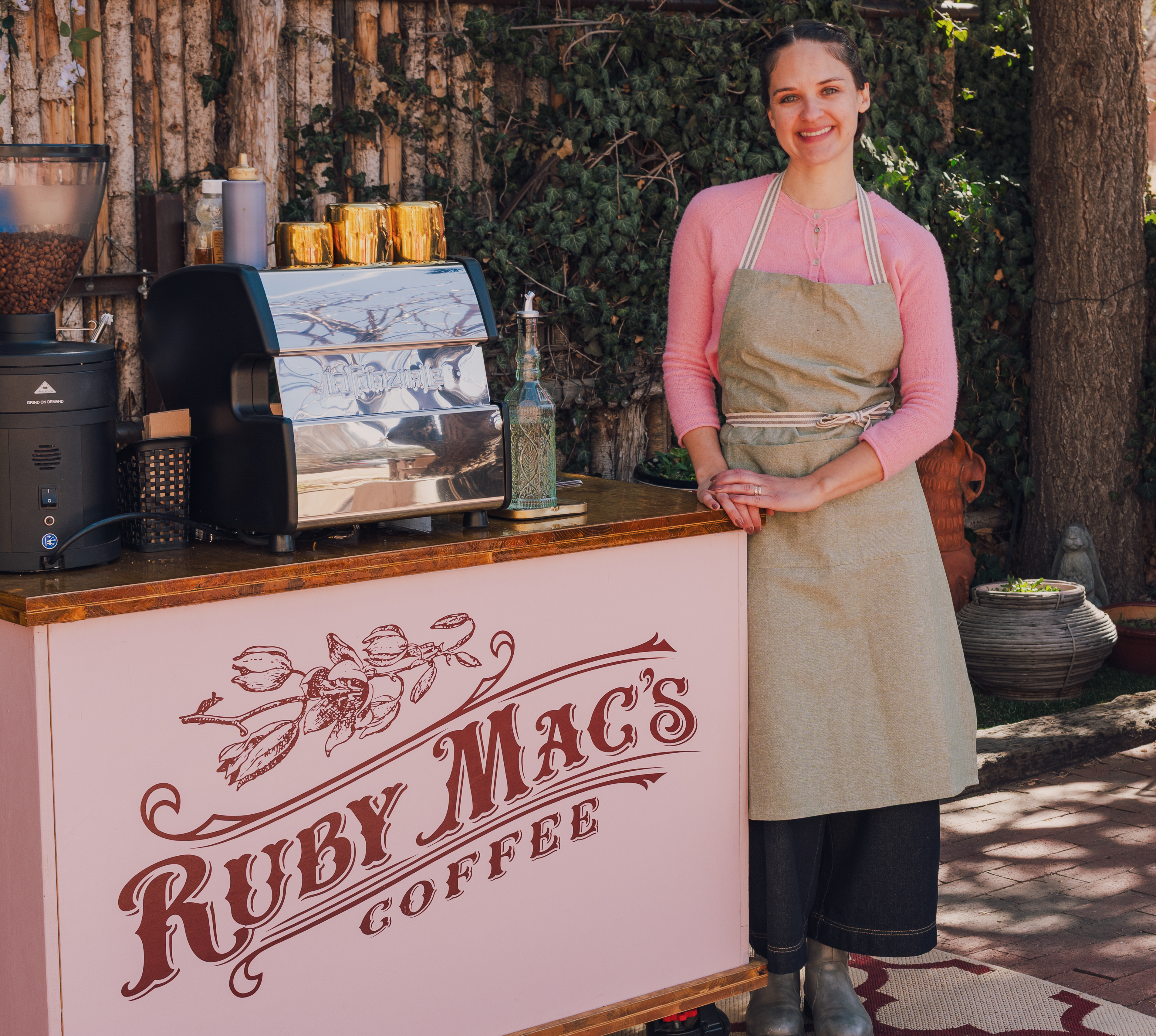 RubyMac’s Coffee mobile coffee cart and team in Santa Fe, NM