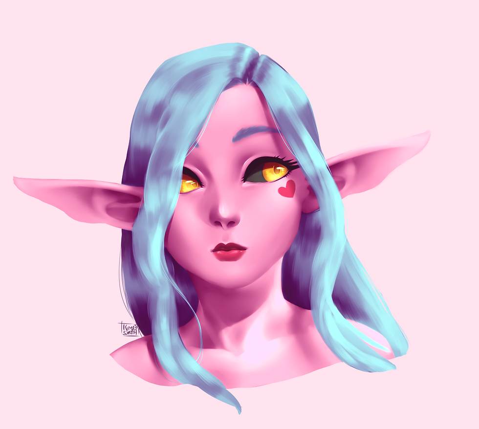 Headshot Painting - NB to Color Test