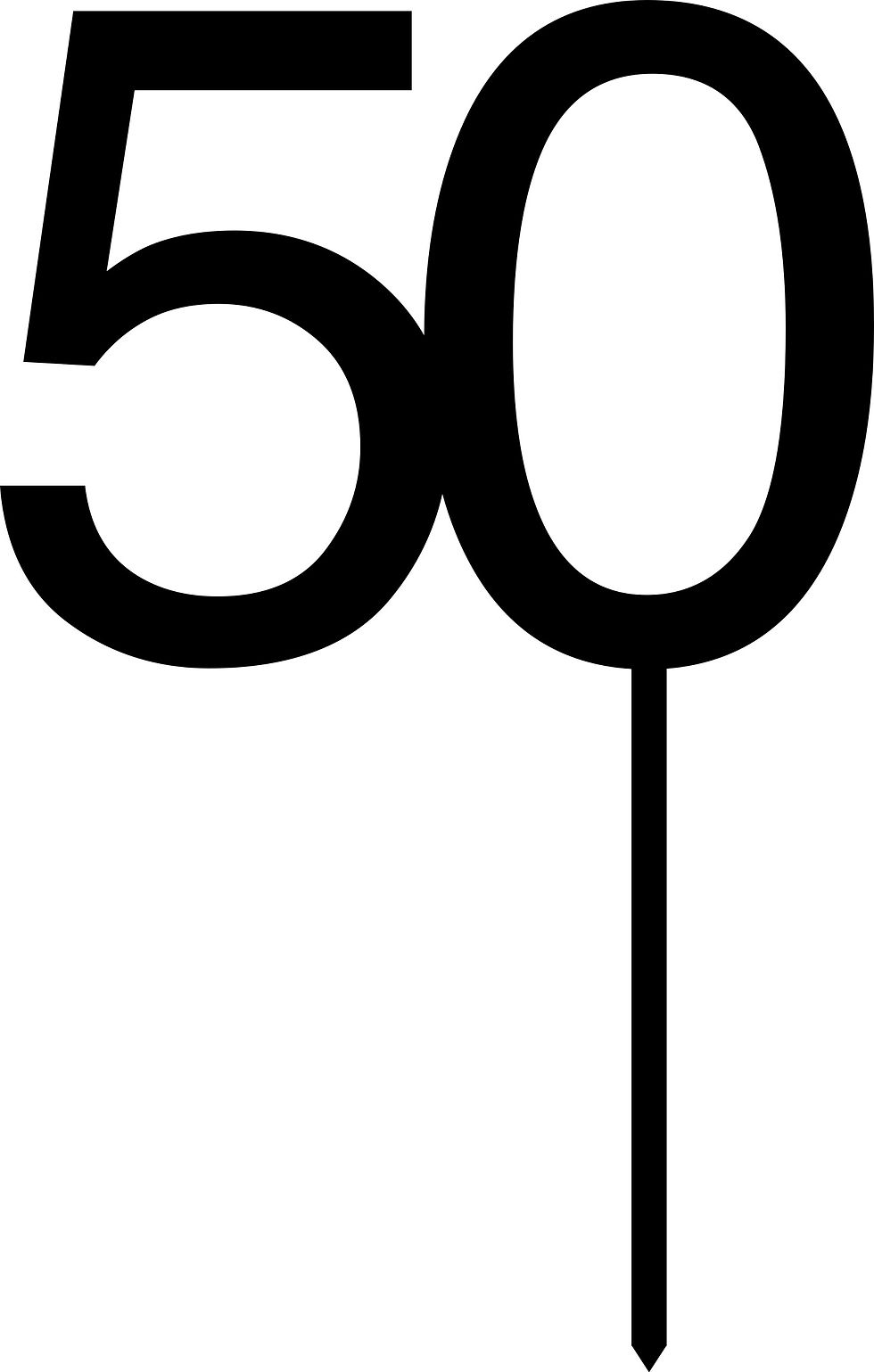 Thumbnail: Acrylic Number Cake Topper (Block)