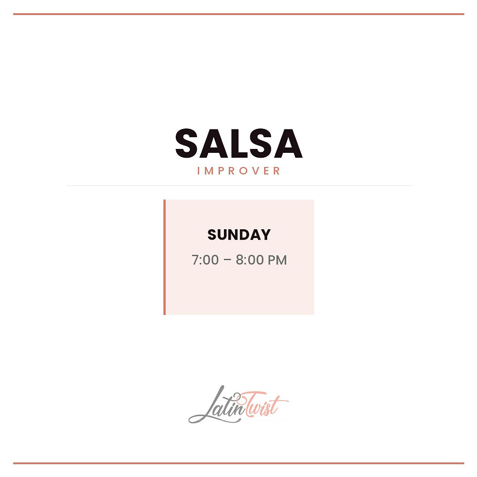 Latin Twist Salsa Improver Class | Khar West