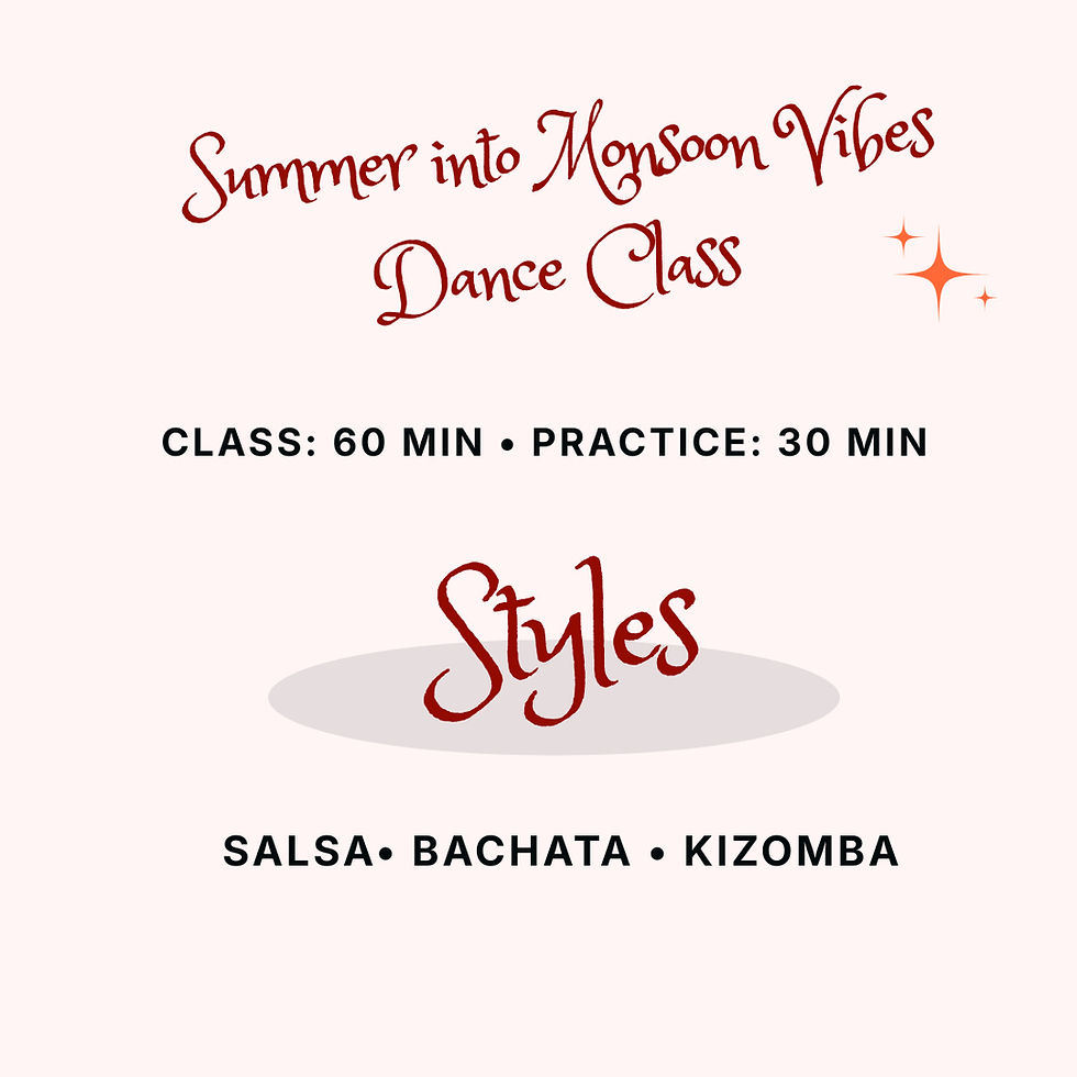 Bachata & Kizomba Class+Practice
