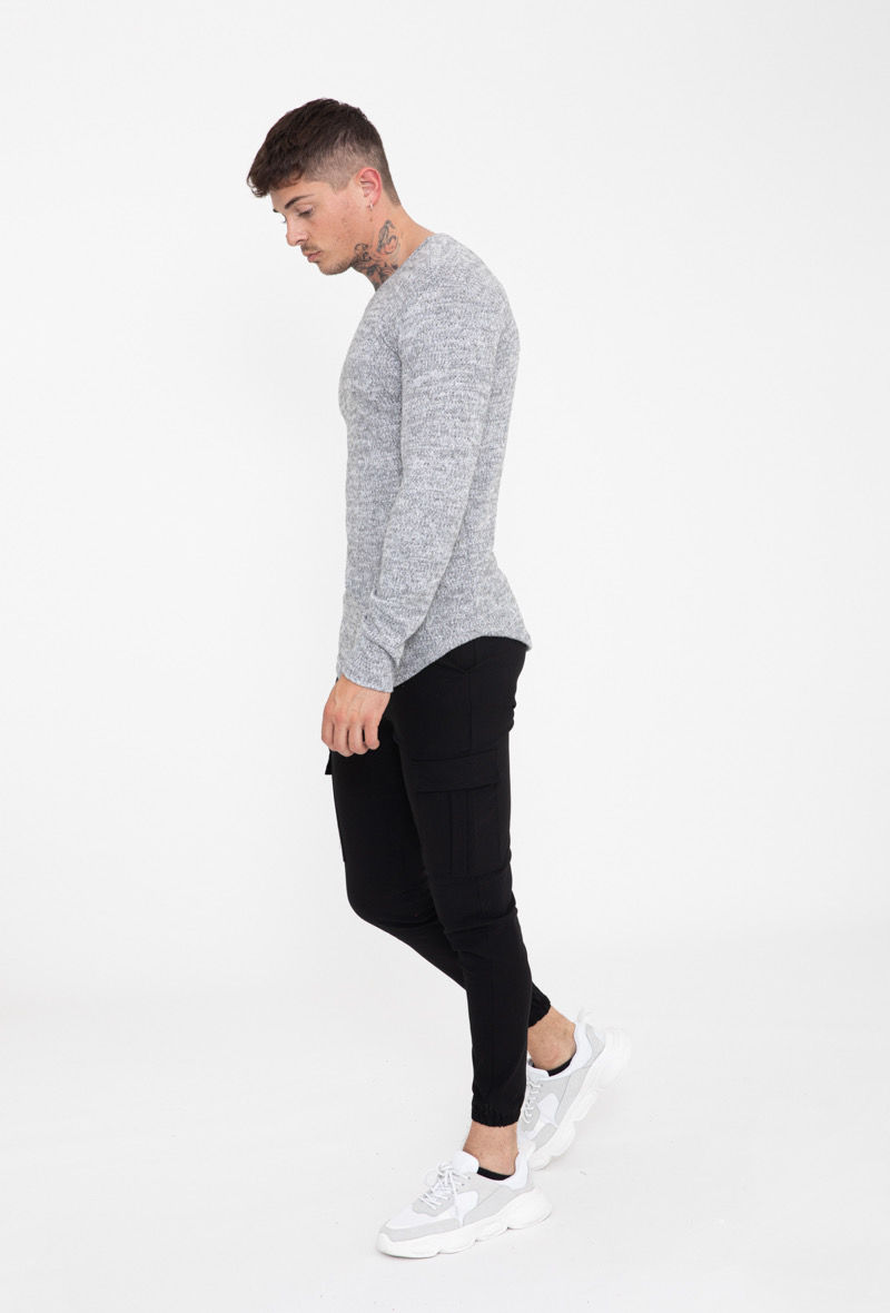 Miniature : PULL VISCOSE OVERSIZE GRIS CHINE