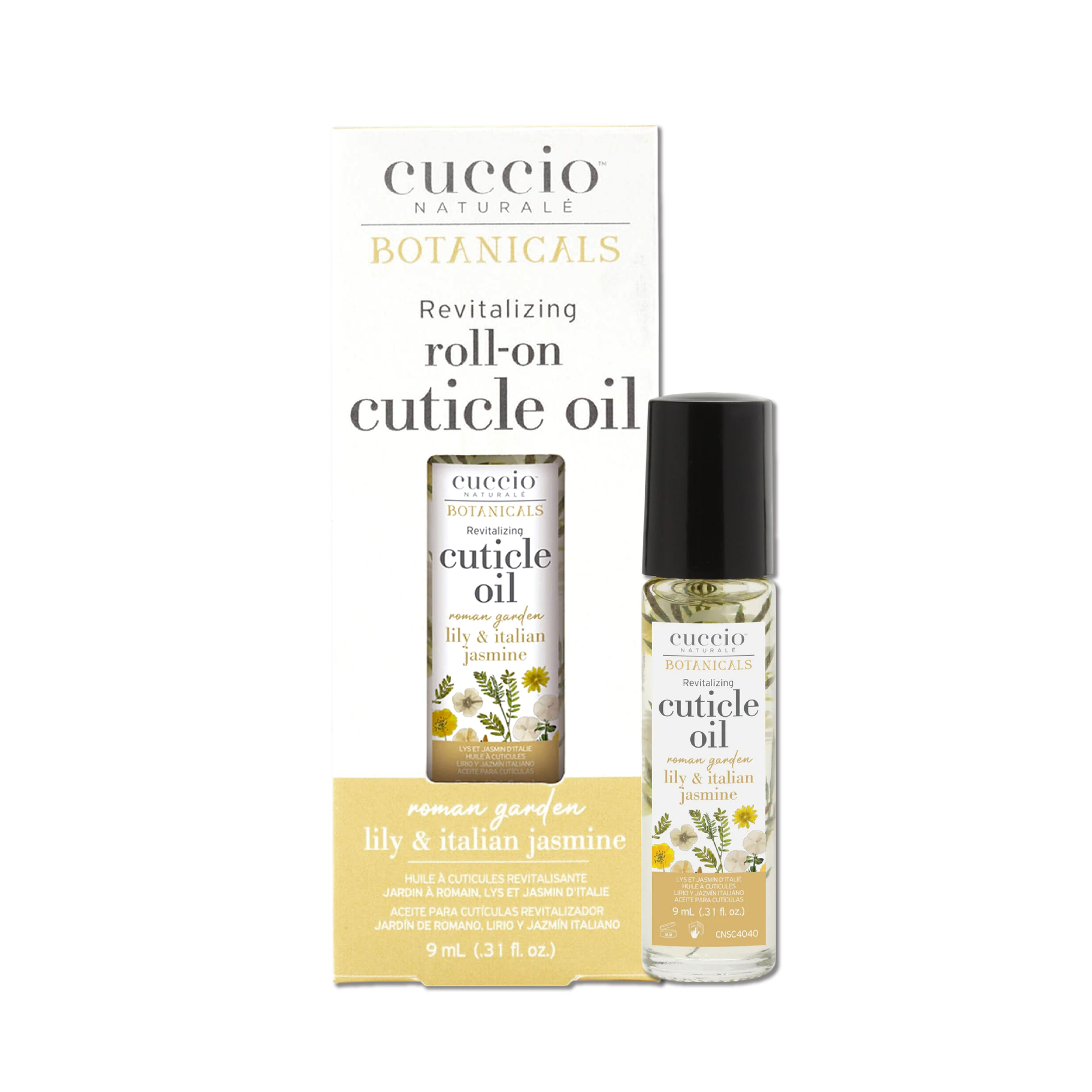 Cuccio -(roll-on) roman garden lily & italian jasmine Cuticle Oil 10ml