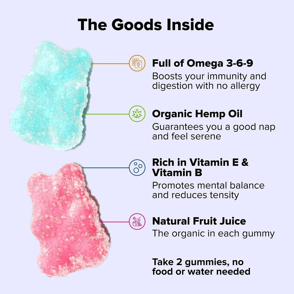Miniatura: Gummies for Restful Nights Soothes Soreness and Discomfort in The Body 60 Count