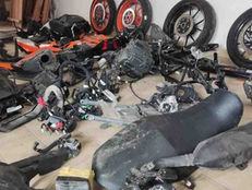 #SalvadorMazza Motopartes con pedido de secuestro halladas en Rentas