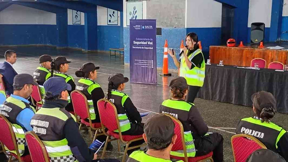 Capacitaron a inspectores de tránsito del Valle de Lerma