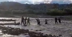 Rescate en el río Arenales: tres turistas varados #SanLorenzo