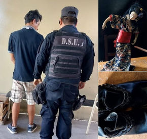 Sospechoso demorado con calzados y muñeca en #Capital