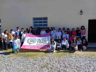En una escuela al pie del Nevado de Cachi estudiantes conocieron la LÍNEA 102