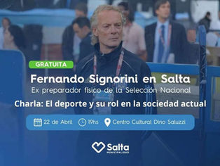 Fernando Signorini, ex preparador físico de la Selección Argentina dictará una charla gratuita