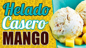 ¿Cómo preparar un helado de mango casero?