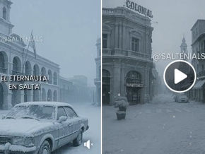Salta bajo nieve y ciencia ficción: El Eternauta llegó con IA ¡Mirá los videos!