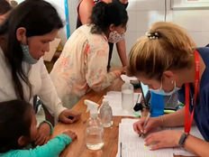Salud realizó un operativo sanitario en Rivadavia Banda Sur y asistió a más de 100 familias
