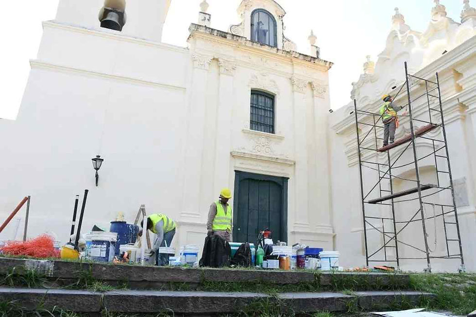 El Convento San Bernardo ya luce una nueva fachada