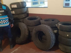 Más de 50 neumáticos ilegales incautados en #Metan: Fiscalía interviene