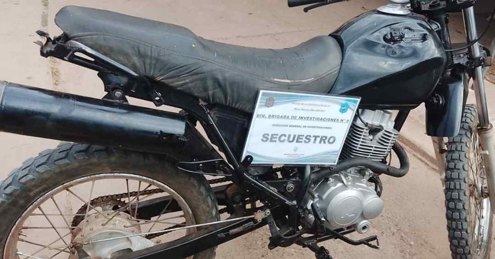 Secuestraron moto en Apolinario Saravia: joven a disposición de la Justicia