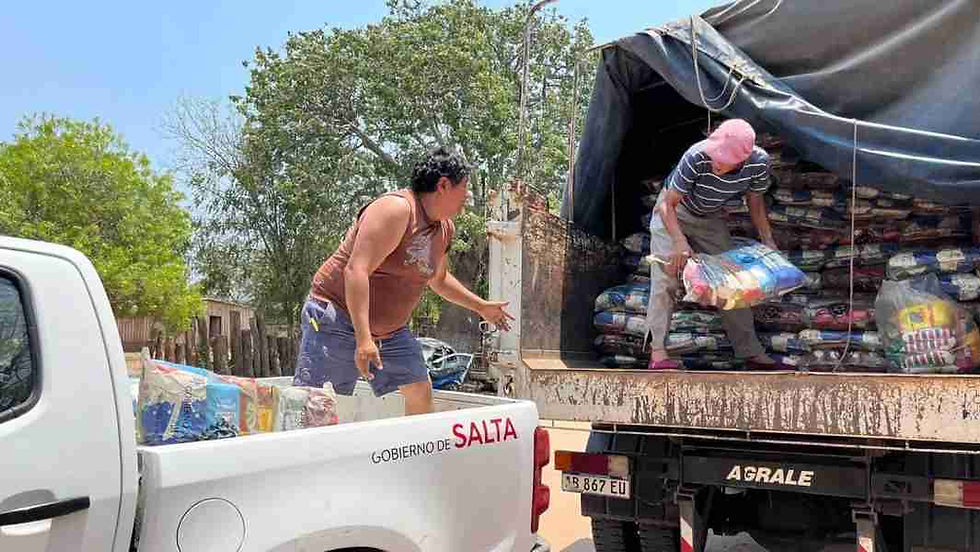 Programa Focalizados: Familias originarias del departamento Rivadavia recibirán el refuerzo alimentario