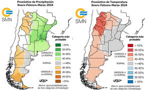 #Verano El Servicio Meteorológico pronosticó lluvias en el litoral y olas de calor en el noroeste