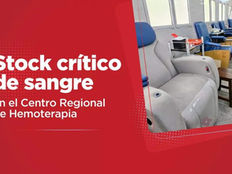 El stock de sangre en el Centro de Hemoterapia es crítico