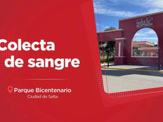 El domingo se podrá donar sangre en el Parque Bicentenario