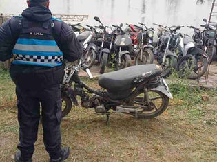 #Capital Demorado en control vehicular por moto adulterada