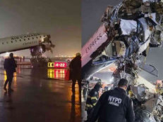 Tragedia en Nueva York: un avión chocó contra un camión de bomberos en LaGuardia y dejó dos muertos