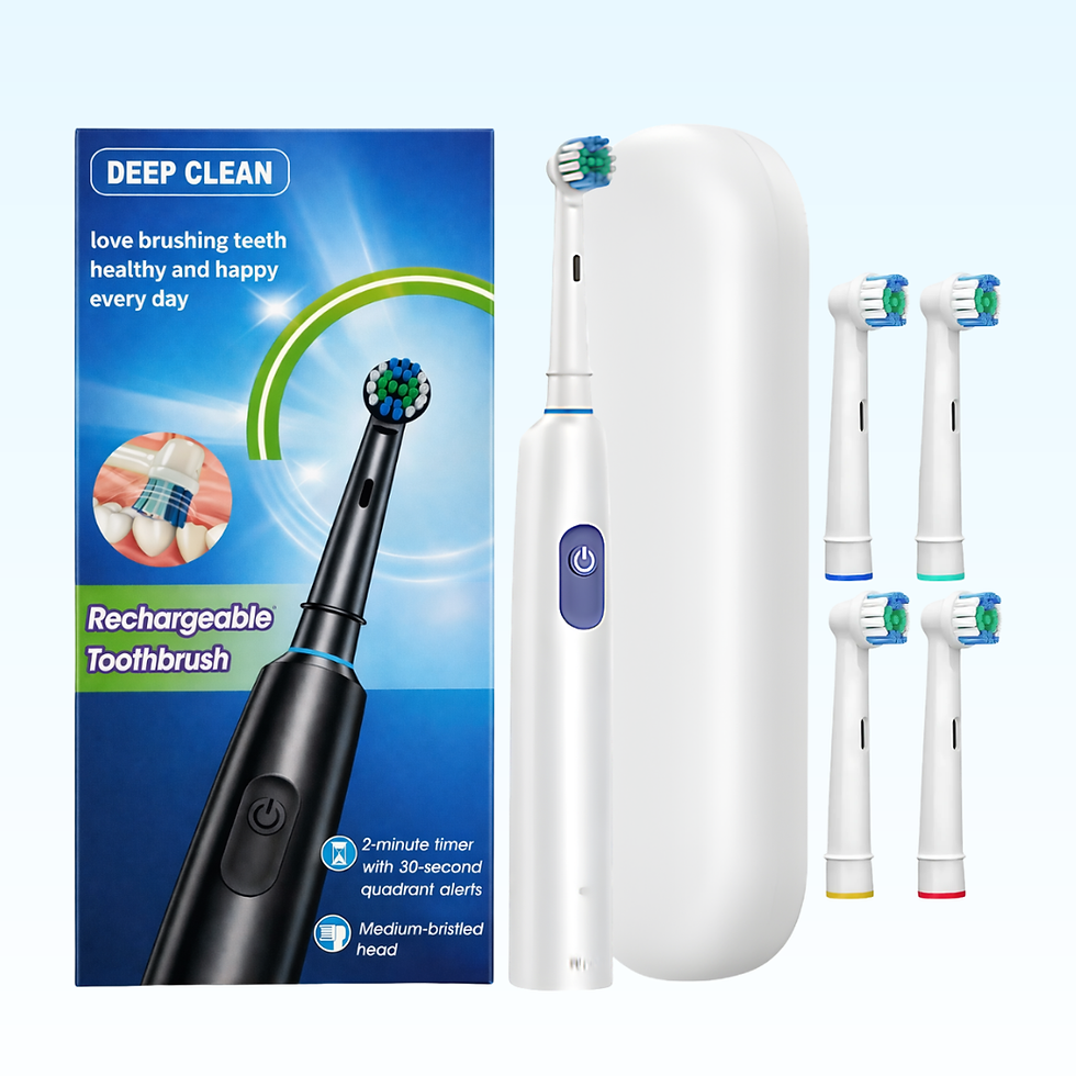 Електрична четкица за зубе Deep Clean, бела + 4 главе