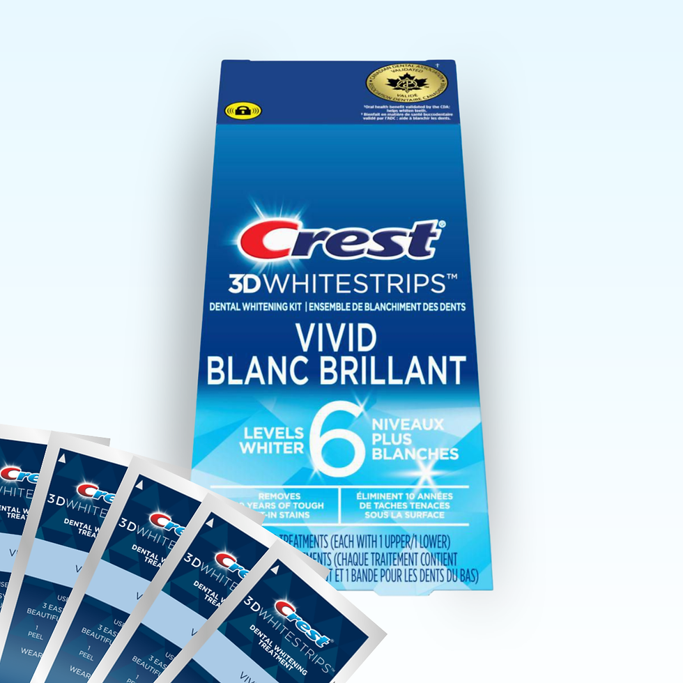 Прев'ю: відбілювальні смужки Crest Vivid Blanc Brillant 6 Levels Whiter Whitestrips
