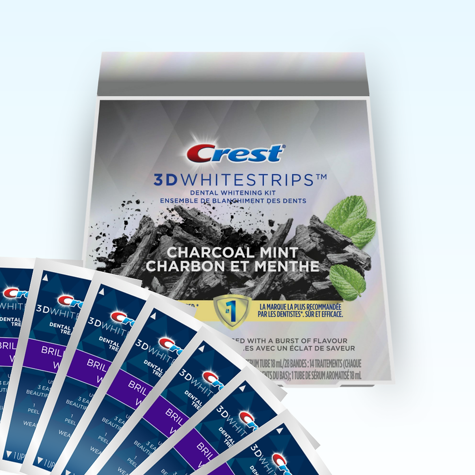 Trakice za izbjeljivanje Crest Brilliance White Charcoal Mint Whitestrips