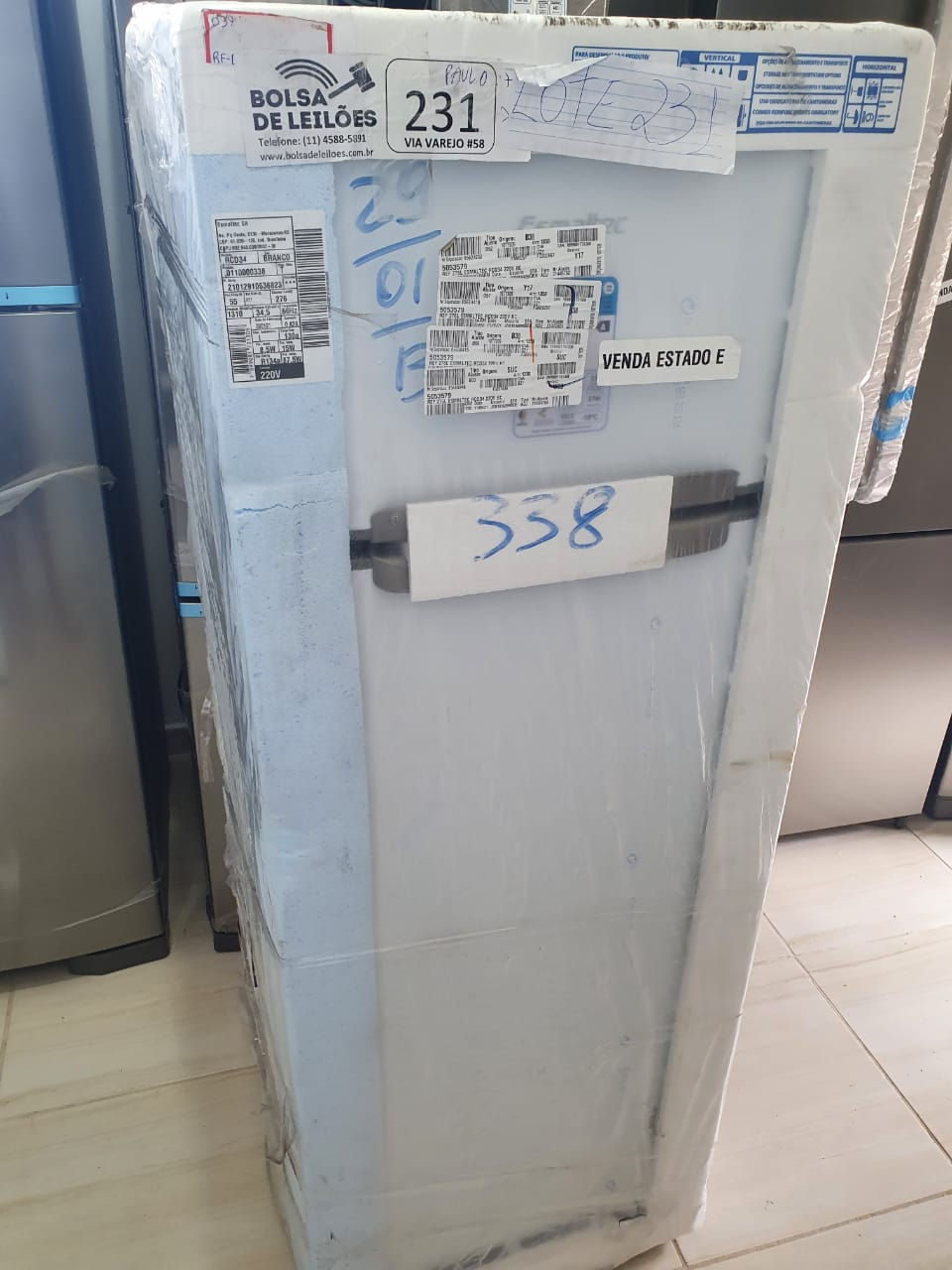 Miniatura: Geladeira Duplex Esmaltec Branca 276 litros