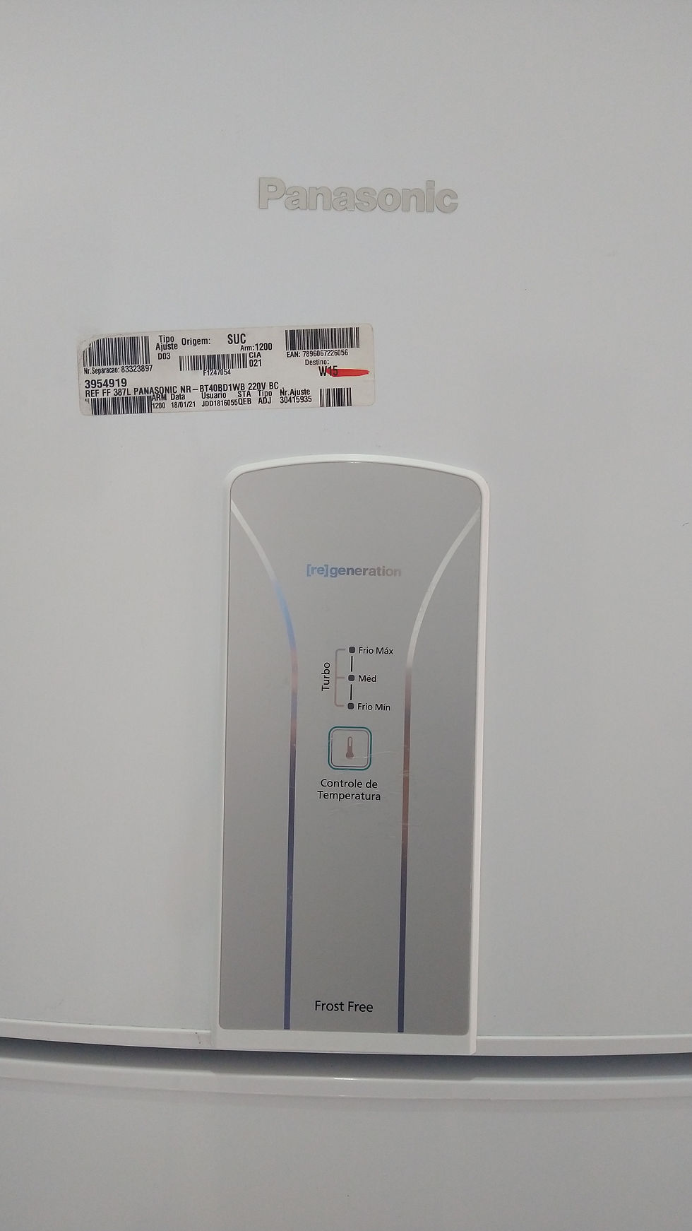 Miniatura: Refrigerador/geladeira Duplex Panasonic NR-BT40