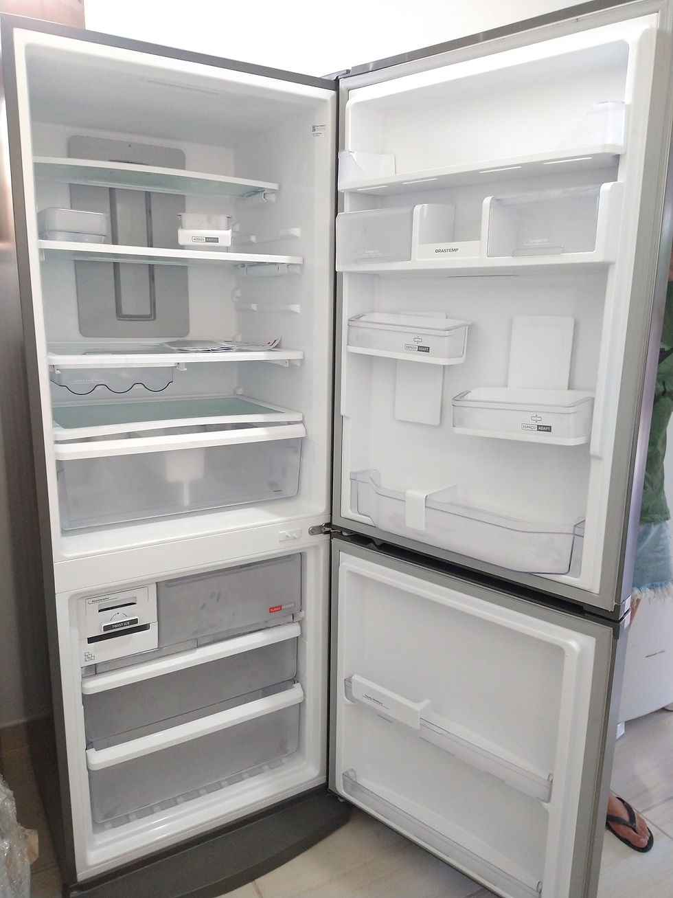 Miniatura: Refrigerador/geladeira Inverse Brastemp BRE57 Evox 220 volts 443 litros