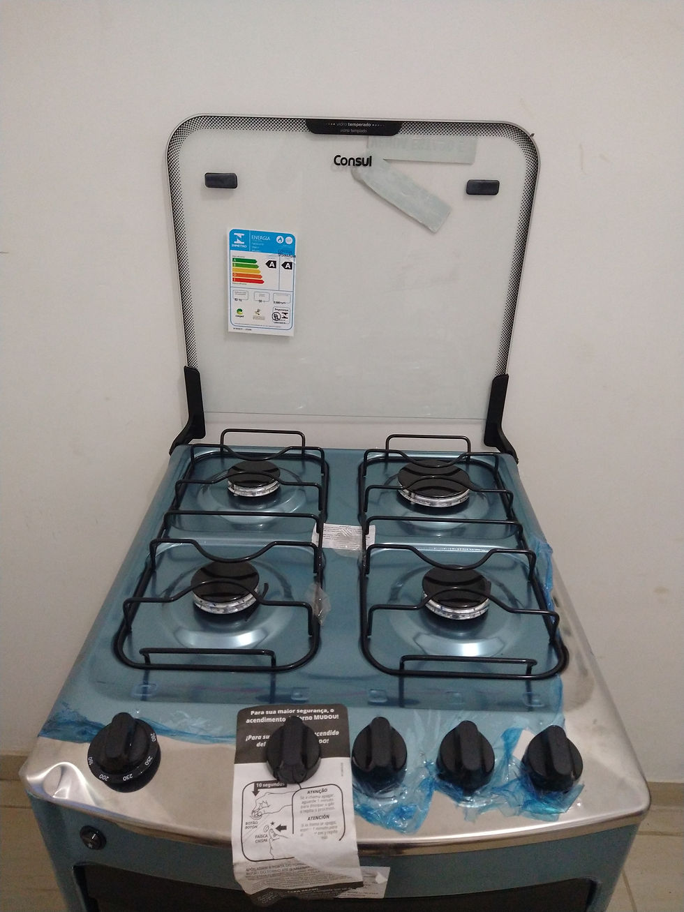 Miniatura: Fogão elétrico 4 bocas Consul CF04 inox bivolt