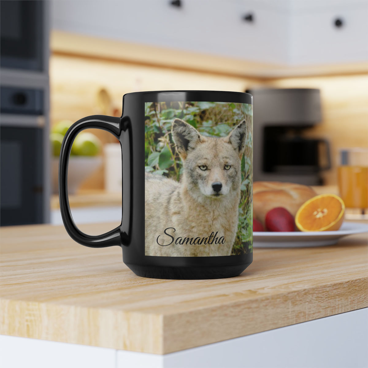 Coyote Black Mug, 15oz Personalized Mug
