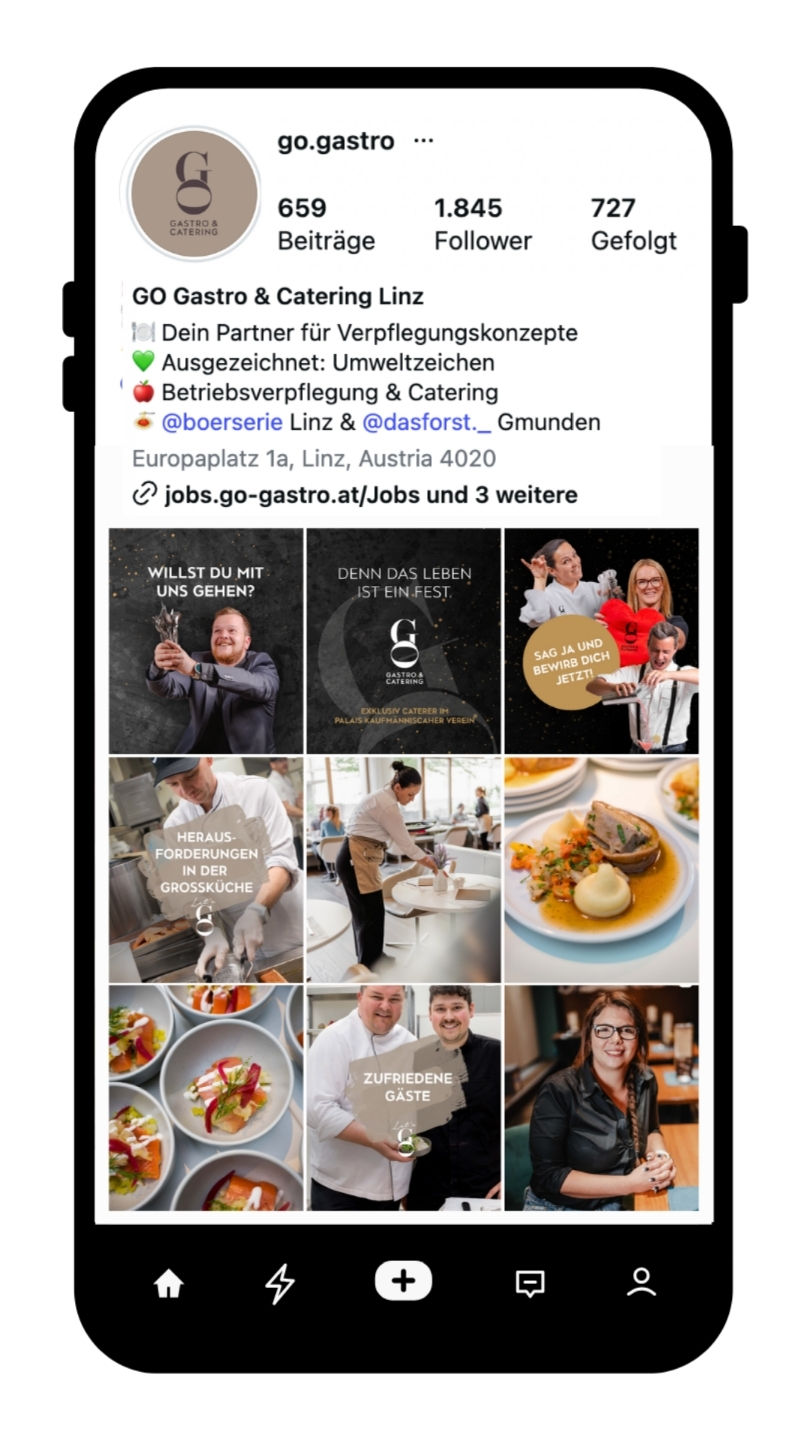 Social Media Betreuung
Referenz GO Gastro & Catering_Social Media Präsenz_Instagram