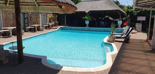 Cool off inside our EXTRA large swimming pool