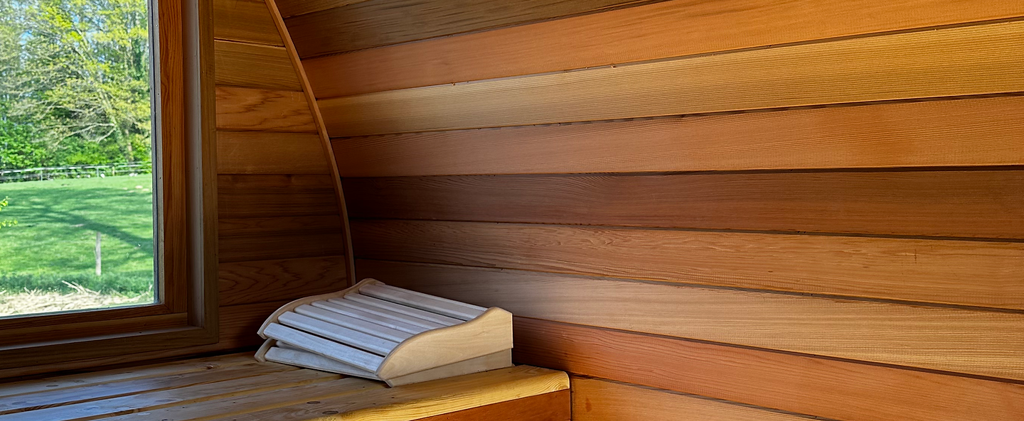 Atmosphère nordique et enveloppante dans un sauna itinérant