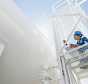 Engineer Inspecting Gas Line