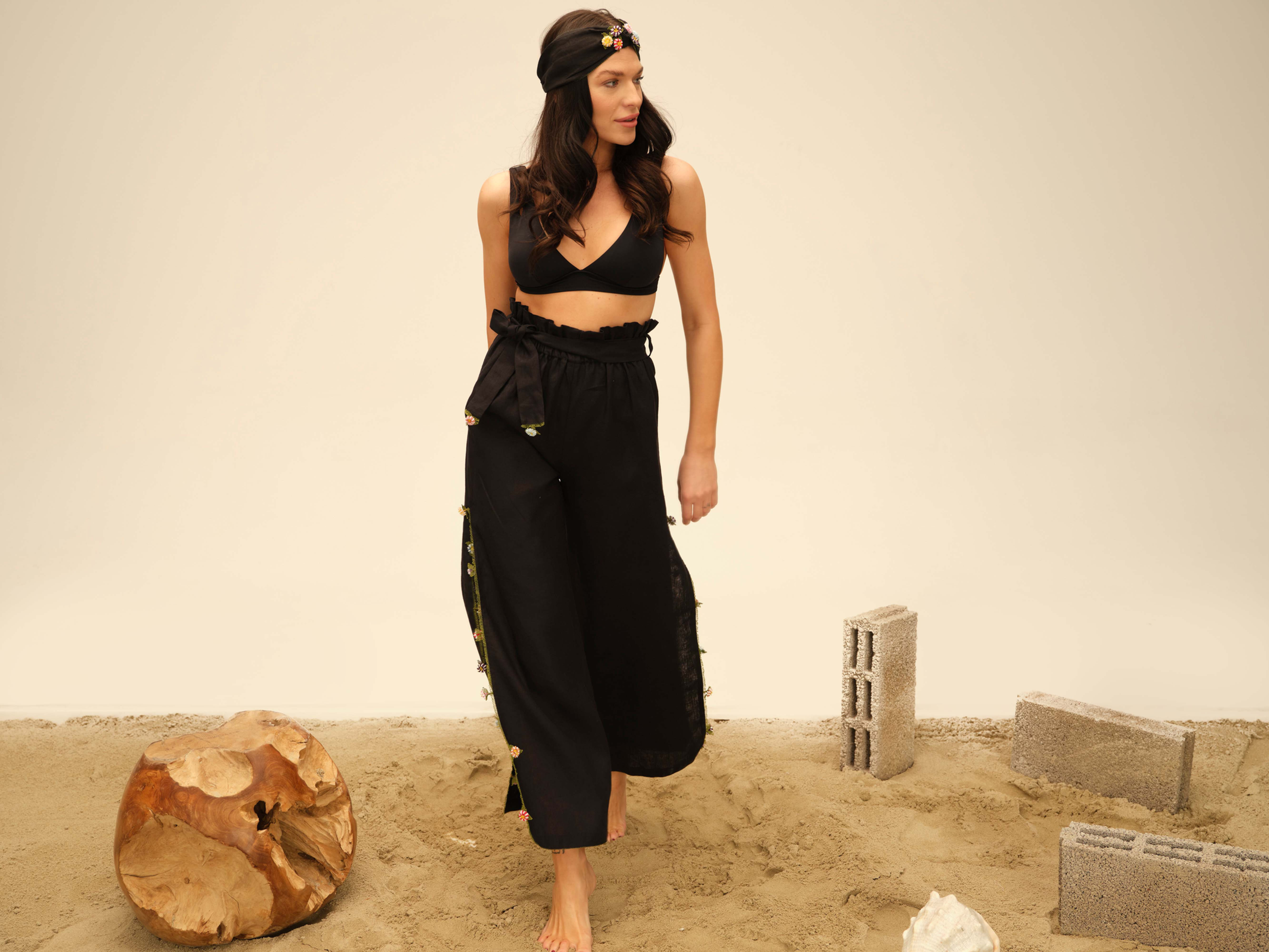 Embroidered Adalya Pants