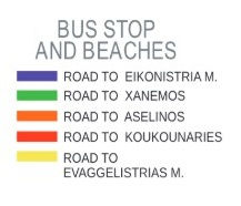 Key To Bus Stops and Bus Routes