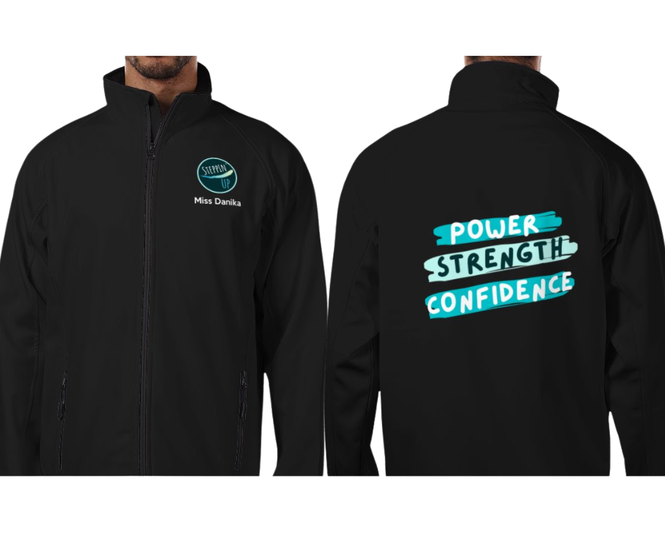 Personalised Softshell Black Steppin' UP Jacket