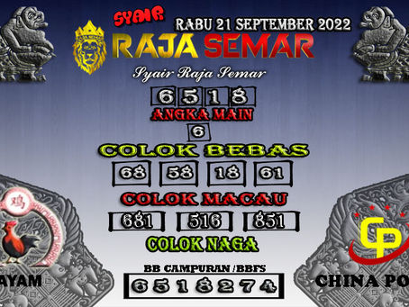 PREDIKSI ANGKA TOGEL AKURAT CHINA 21/09/2022