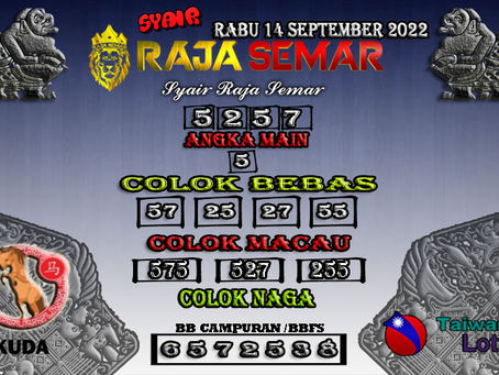 PREDIKSI ANGKA TOGEL AKURAT TAIWAN 14/09/2022