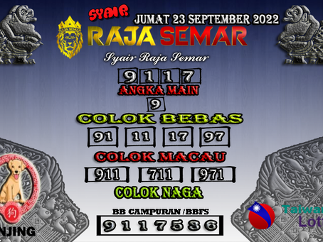 PREDIKSI ANGKA TOGEL AKURAT TAIWAN 23/09/2022