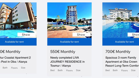 2026-03-05 Nyeste fuldt møblerede lejligheder til leje i Alanya med stuer, køkkener og mere!